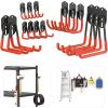 image:imageTORACK 15 PCS Garage Storage System Hooks Shelving Hooks for Keyhole Shelving Units Wall Mount Utility Hooks for Tools Ladders Cords Folding Chairs Shovels and RakesBlackOrange