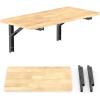 image:imageTORACK Heavy Duty Wall Mounted Folding Workbench SpaceSaving Collapsible Wall TableDesk for Garage Workshop Holds Up to 550 lbsBoard Size 4725 x 2275 in315x1575 Inch