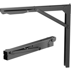 image:imageTORACK 24 Folding Shelf Brackets Heavy Duty Shelf Bracket Wall Mounted Triangle Hinges for Shelves Collapsible Table Brackets Workbench Supports for Garage1 Pair18 Inch