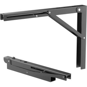 image:imageTORACK 24 Folding Shelf Brackets Heavy Duty Shelf Bracket Wall Mounted Triangle Hinges for Shelves Collapsible Table Brackets Workbench Supports for Garage1 Pair16 Inch