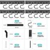 image:imageTORACK 64 Inch Garage Hooks Tool Organizer Adjustable Wall Mounted Garage Hanger Storage System 16 Hooks amp 16 Pegs