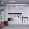 image:imageTORACK 64 Inch Garage Hooks Tool Organizer Adjustable Wall Mounted Garage Hanger Storage System 16 Hooks amp 16 Pegs