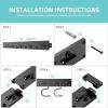 image:imageTORACK 64 Inch Garage Hooks Tool Organizer Adjustable Wall Mounted Garage Hanger Storage System 16 Hooks amp 16 Pegs