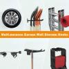 image:imageTORACK Garage Hooks Tool Organizer 4 Pack Heavy Duty Steel 12 Wave Hooks Wall Mount Garage Storage Utility Hook for Car Tires Ladder Chairs Power Tools Garden Tools4Pack 124 Heavy Hooks