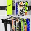 image:imageTORACK Garage Storage Organizer Systems Wall Mount Overhead shelving 48 inch Heavy Duty Steel Tool Racks 6Pack 12 Double Hooks 48 inch by 7 inch Floating Shelves up to 1200IbsUpgraded Metal Rack