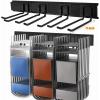 image:imageTORACK Garage Storage Organizer Systems Wall Mount Overhead shelving 48 inch Heavy Duty Steel Tool Racks 6Pack 12 Double Hooks 48 inch by 7 inch Floating Shelves up to 1200IbsMetal Rack