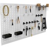 image:imageTORACK 3 PCS Metal Pegboard Panels16x24 inch for Wall Garage Tools Storage Pegboard for Workbench Modular Peg Board Tool Organizer Board KitPack of 3 GreyGrey