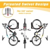 image:imageTORACK BIKEPAL No Lifting Swivel Bike Racks Space Saving Wall Mounted Bike Holder for Garage Bike Wall Hangers for Vertical Bike Storage 4 Pack1Pack