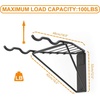 image:imageTORACK Bike Storage Rack 2 Bicycle Hanger Mountain Bike Wall Mount Foldable Horizontal Bike Holder Bike Hook for Garage Indoor Space Saving Portable Bicycle Stand Reinforced super sturdy