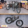 image:imageTORACK Bike Storage Rack 2 Bicycle Hanger Mountain Bike Wall Mount Foldable Horizontal Bike Holder Bike Hook for Garage Indoor Space Saving Portable Bicycle Stand Reinforced super sturdy