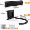 image:imageTORACK Bike Storage Rack 6 Bike Rack Wall Mount Home and Garage Organizer Vertical Bicycles Hanger Hooks for Indoor Space SavingBlack