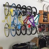 image:imageTORACK Bike Storage Rack 6 Bike Rack Wall Mount Home and Garage Organizer Vertical Bicycles Hanger Hooks for Indoor Space SavingBlack