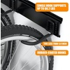 image:imageTORACK Bike Storage Rack 6 Bike Rack Wall Mount Home and Garage Organizer Vertical Bicycles Hanger Hooks for Indoor Space SavingBlack