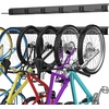image:imageTORACK Bike Storage Rack 6 Bike Rack Wall Mount Home and Garage Organizer Vertical Bicycles Hanger Hooks for Indoor Space SavingBlack