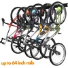 image:imageTORACK Bike Storage Rack 6 Bike Racks amp 5 Hooks for Garage Wall Mount Vertical Bicycles Hanger for Home Space Saving up to 600lbs 64inch