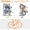 image:imageTORACK Freestanding Bike Storage Stand for Garage Heavy Duty 7 Bikes and 7 Helmets Vertical Bike Storage Stand Floor Bikes Storage RackStand for 4 bikes