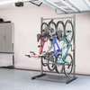 image:imageTORACK Freestanding Bike Storage Stand for Garage Heavy Duty 7 Bikes and 7 Helmets Vertical Bike Storage Stand Floor Bikes Storage RackStand for 4 bikes
