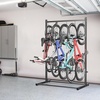 image:imageTORACK Freestanding Bike Storage Stand for Garage Heavy Duty 7 Bikes and 7 Helmets Vertical Bike Storage Stand Floor Bikes Storage RackStand for 5 bikes