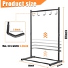 image:imageTORACK Freestanding Bike Storage Stand for Garage Heavy Duty 7 Bikes and 7 Helmets Vertical Bike Storage Stand Floor Bikes Storage RackStand for 5 bikes