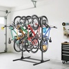 image:imageTORACK Freestanding Bike Storage Stand for Garage Heavy Duty 7 Bikes and 7 Helmets Vertical Bike Storage Stand Floor Bikes Storage RackStand for 7 bikes
