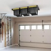image:imageTORACK Garage Ceiling Bin Storage Rack Adjustable Heavy Duty Overhead Tote Storage Rail Systemfor 5 Bins Bins are not includedfor 3 bins
