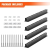 image:imageTORACK Garage Ceiling Bin Storage Rack Adjustable Heavy Duty Overhead Tote Storage Rail Systemfor 5 Bins Bins are not includedfor 3 bins