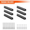 image:imageTORACK Garage Ceiling Bin Storage Rack Adjustable Heavy Duty Overhead Tote Storage Rail Systemfor 5 Bins Bins are not includedfor 5 bins