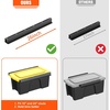 image:imageTORACK Garage Ceiling Bin Storage Rack Adjustable Heavy Duty Overhead Tote Storage Rail Systemfor 5 Bins Bins are not includedfor 5 bins