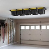 image:imageTORACK Garage Ceiling Bin Storage Rack Adjustable Heavy Duty Overhead Tote Storage Rail Systemfor 5 Bins Bins are not includedfor 5 bins