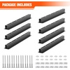 image:imageTORACK Garage Ceiling Bin Storage Rack Adjustable Heavy Duty Overhead Tote Storage Rail Systemfor 5 Bins Bins are not includedfor 6 bins