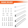 image:imageTORACK Garage Ceiling Bin Storage Rack Overhead Tote Storage Rail System Heavy Duty Adjustable Tote Slide Rails Garage Bins Storage SystemBlack Bins are not includedWhite