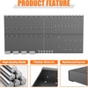 image:imageTORACK Garage Tools Organizer Boards Kit with Hooks Modular WallMounted Tool Storage Pegboard for WorkbenchBlack 4 Panels with HooksBlack