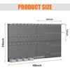 image:imageTORACK Garage Tools Organizer Boards Kit with Hooks Modular WallMounted Tool Storage Pegboard for WorkbenchBlack 4 Panels with HooksBlack