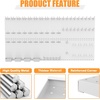 image:imageTORACK Garage Tools Organizer Boards Kit with Hooks Modular WallMounted Tool Storage Pegboard for WorkbenchBlack 4 Panels with HooksGray