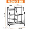 image:imageTORACK Golf Bag Storage for Garage Rolling Golf Bag Stand Golf Equipment amp Accessories Storage Rack with ShelvesBlack