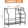 image:imageTORACK Golf Bag Storage for Garage Rolling Golf Bag Stand Golf Equipment amp Accessories Storage Rack with ShelvesBlack