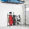 image:imageTORACK Golf Bag Storage for Garage Rolling Golf Bag Stand Golf Equipment amp Accessories Storage Rack with ShelvesBlack