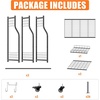 image:imageTORACK Golf Bag Storage for Garage Rolling Golf Bag Stand Golf Equipment amp Accessories Storage Rack with ShelvesBlack