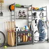 image:imageTORACK Golf Bags Stand with Ball Storage Large Capacity Garage Sports Equipment Organizer Indoor Toys Storage