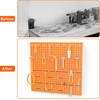 image:imageTORACK Metal Pegboard Wall Tool Organizer 24 x 24 or 12 x 48 70 PCS Tools Storage Pegboard for Garage Peg Board Tool Organizer Board with Hooks for WorkbenchGreyOrange