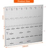 image:imageTORACK Metal Pegboard Wall Tool Organizer 24 x 24 or 12 x 48 70 PCS Tools Storage Pegboard for Garage Peg Board Tool Organizer Board with Hooks for WorkbenchGreyGray