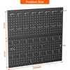 image:imageTORACK Metal Pegboard Wall Tool Organizer 24 x 24 or 12 x 48 70 PCS Tools Storage Pegboard for Garage Peg Board Tool Organizer Board with Hooks for WorkbenchGreyBlack