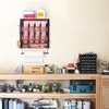 image:imageTORACK Spray Paint Can Holder Wall Mount Heavy Duty Metal Spray Can Holder for Garage Paint Can Storage Rack for Shop Holds Up to 100 lbsHolds 16 cans