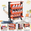 image:imageTORACK Spray Paint Can Holder Wall Mount Heavy Duty Metal Spray Can Holder for Garage Paint Can Storage Rack for Shop Holds Up to 100 lbsHolds 8 cans