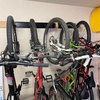 image:imageTORACK Wall Mounted Bike Storage Rack Vertical Bikes Storage for Garage 5 Bikes Hangers for Wall Modular Bicycle Storage Rack3 Rails 5 Bike Hooks 3 Helmet Hooks