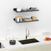 image:imageTORACK WallMounted Storage Shelves MixedSize Garage Floating Shelving for Closet amp Laundry Room HeavyDuty Wall Shelf Holds Up to 65 lbsBlackBlack
