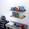 image:imageTORACK WallMounted Storage Shelves MixedSize Garage Floating Shelving for Closet amp Laundry Room HeavyDuty Wall Shelf Holds Up to 65 lbsBlackBlack
