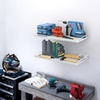 image:imageTORACK WallMounted Storage Shelves MixedSize Garage Floating Shelving for Closet amp Laundry Room HeavyDuty Wall Shelf Holds Up to 65 lbsBlackWhite