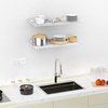 image:imageTORACK WallMounted Storage Shelves MixedSize Garage Floating Shelving for Closet amp Laundry Room HeavyDuty Wall Shelf Holds Up to 65 lbsBlackWhite