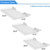 image:imageTORACK WallMounted Storage Shelves MixedSize Garage Floating Shelving for Closet amp Laundry Room HeavyDuty Wall Shelf Holds Up to 65 lbsBlackWhite